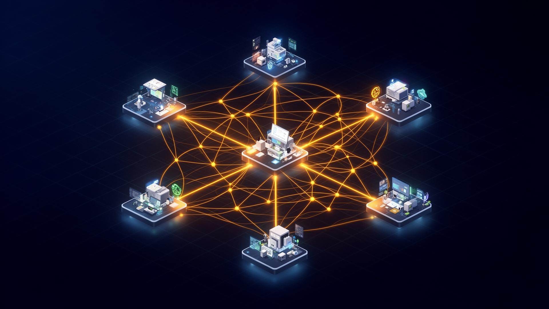 SD-WAN multi-site mesh topology illustration